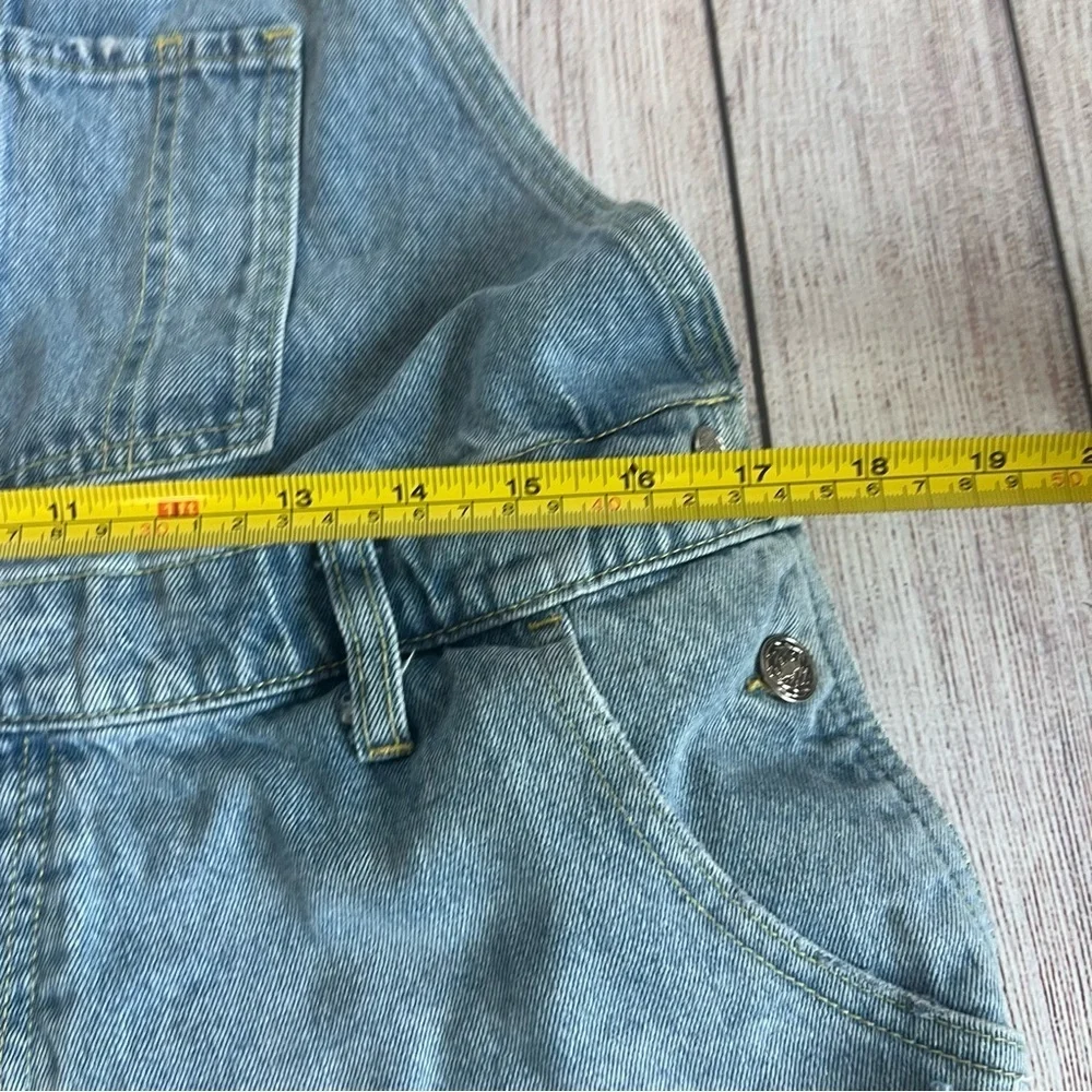 We The Free Blue Denim Shortalls 30 - Picture 2 of 6